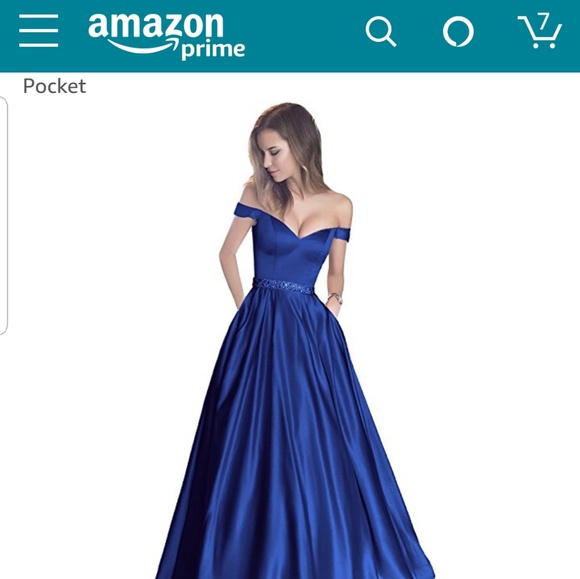 Royal Blue Gown - Picture 2 of 5